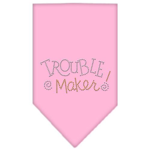 Trouble Maker Rhinestone Bandana Light Pink Small Default Title