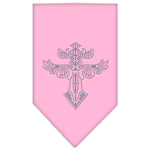 Warriors Cross Rhinestone Bandana Light Pink Small Default Title