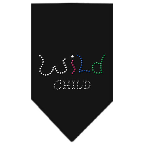 Wild Child Rhinestone Bandana Black Small Default Title