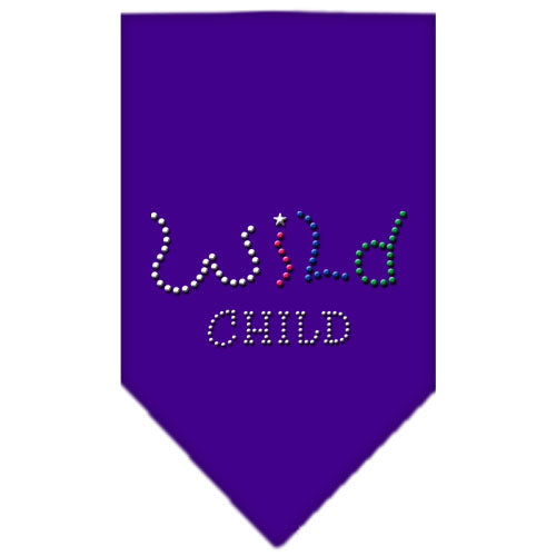 Wild Child Rhinestone Bandana Purple Small Default Title