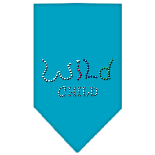 Wild Child Rhinestone Bandana Turquoise Small Default Title
