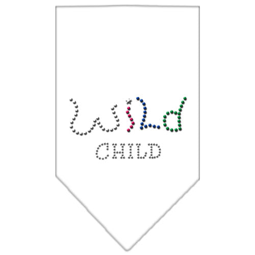 Wild Child Rhinestone Bandana White Small Default Title