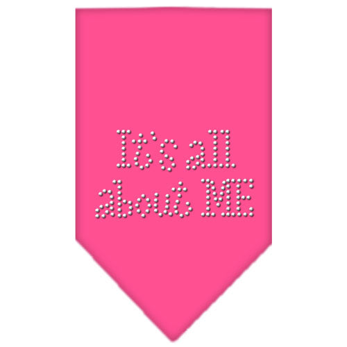 Its All About Me Rhinestone Bandana Bright Pink Large Default Title
