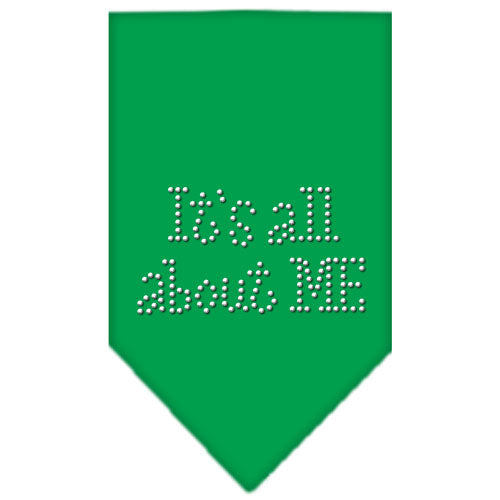 Its All About Me Rhinestone Bandana Emerald Green Large GreatEagleInc