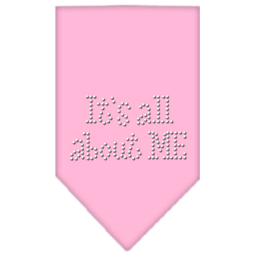 Its All About Me Rhinestone Bandana Light Pink Large Default Title