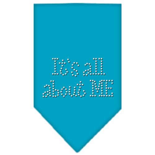 Its All About Me Rhinestone Bandana Turquoise Large GreatEagleInc