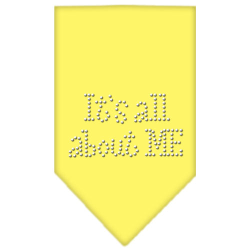 Its All About Me Rhinestone Bandana Yellow Large GreatEagleInc