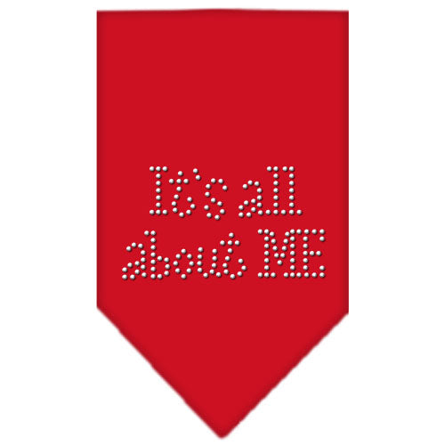 Its All About Me Rhinestone Bandana Red Small Default Title