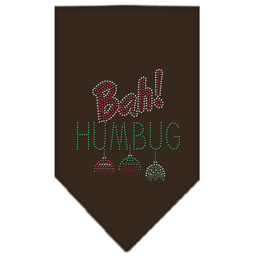 Bah Humbug Rhinestone Bandana Brown Large Default Title