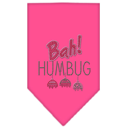 Bah Humbug Rhinestone Bandana Bright Pink Small GreatEagleInc