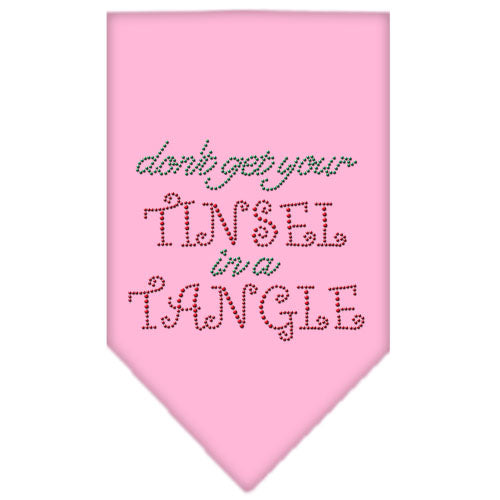Tinsel In A Tangle Rhinestone Bandana Light Pink Large Default Title