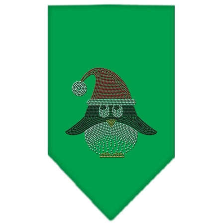Santa Penguin Rhinestone Bandana Emerald Green Large Default Title