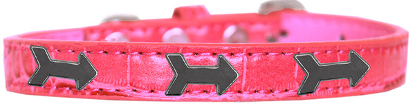 Arrows Widget Croc Dog Collar Bright Pink Size 18 Default Title