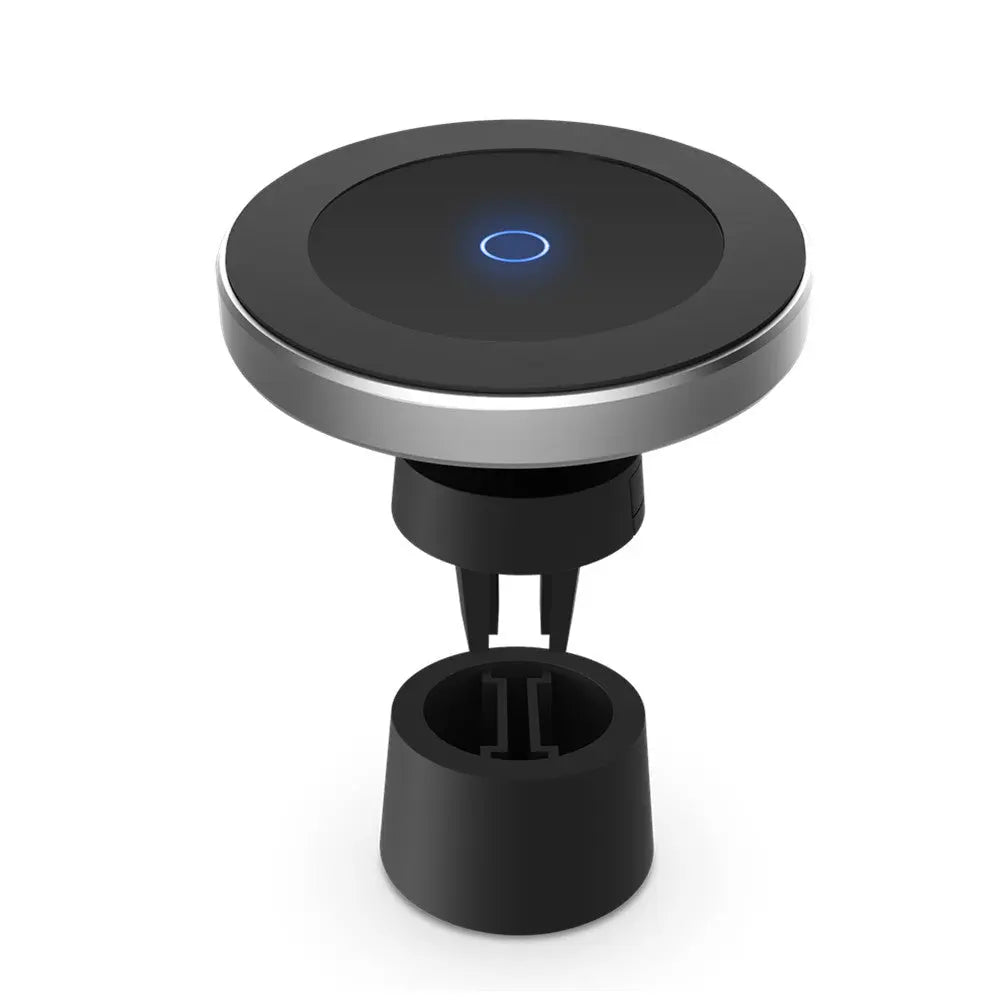 Magnetic Wireless Car Charger AirVent Mount Compatible With For Magsafe iPhone 12 ProMax Mini 15W Fast Charging Car Phone Holder Black