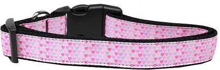 Many Mini Hearts Nylon Dog Collar Sm Default Title
