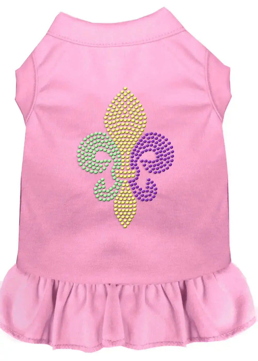 Mardi-Gras-Fleur-De-Lis-Rhinestone-Dress-Light-Pink-Xxl-GreatEagleInc-320075144