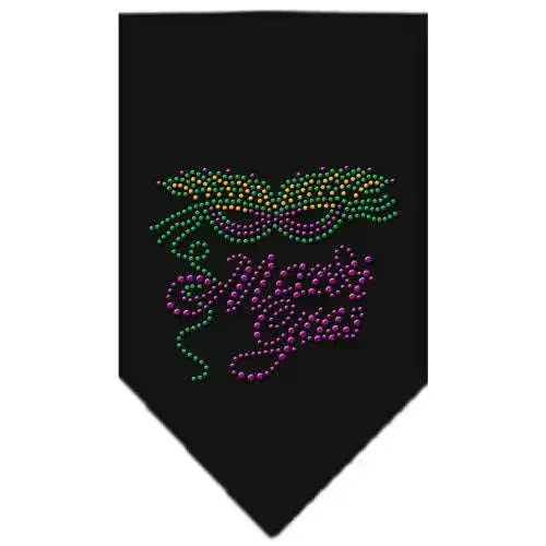 Mardi-Gras-Rhinestone-Bandana-Black-Small-GreatEagleInc-319131425
