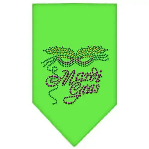 Mardi-Gras-Rhinestone-Bandana-Lime-Green-Small-GreatEagleInc-318546252