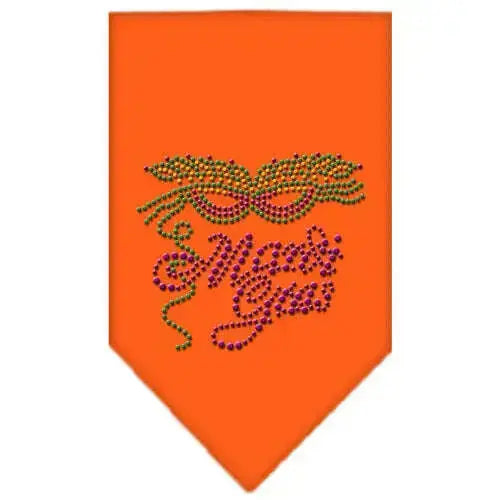 Mardi-Gras-Rhinestone-Bandana-Orange-Small-GreatEagleInc-318546332