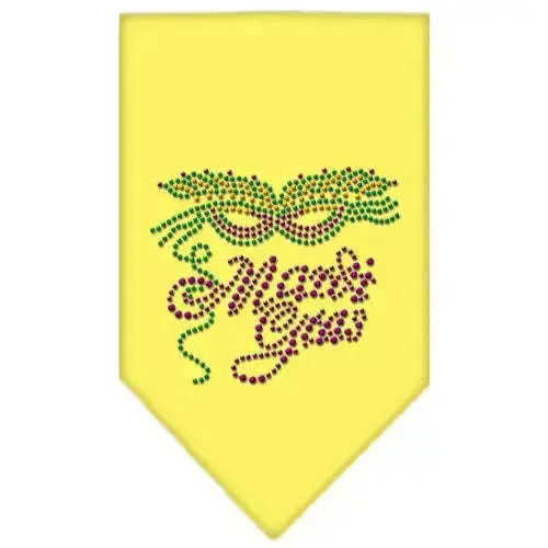Mardi-Gras-Rhinestone-Bandana-Yellow-Small-GreatEagleInc-319130996