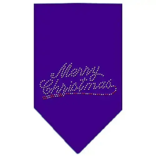 Merry-Christmas-Rhinestone-Bandana-Purple-Large-GreatEagleInc-319047474