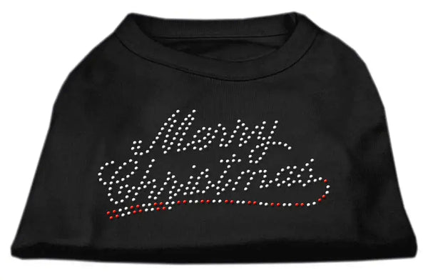 Merry-Christmas-Rhinestone-Shirt-Black-L-GreatEagleInc-319940584