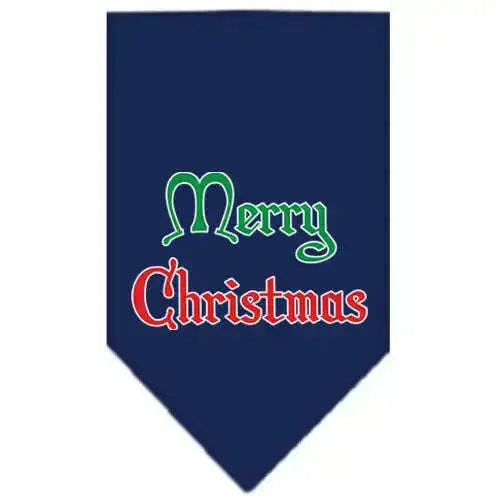 Merry-Christmas-Screen-Print-Bandana-Navy-Blue-Large-GreatEagleInc-319828566
