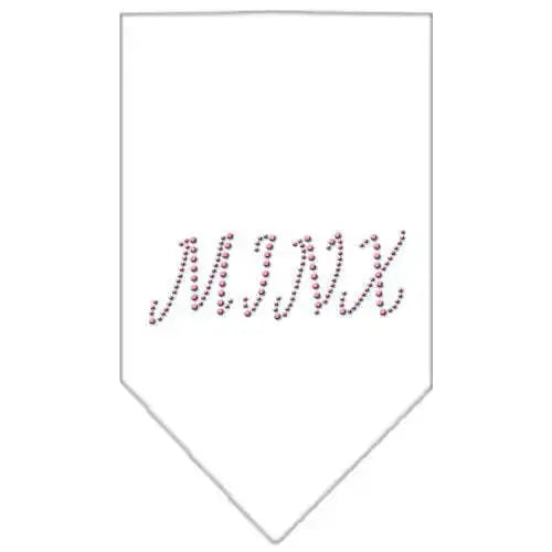Minx-Rhinestone-Bandana-White-Small-GreatEagleInc-319290815