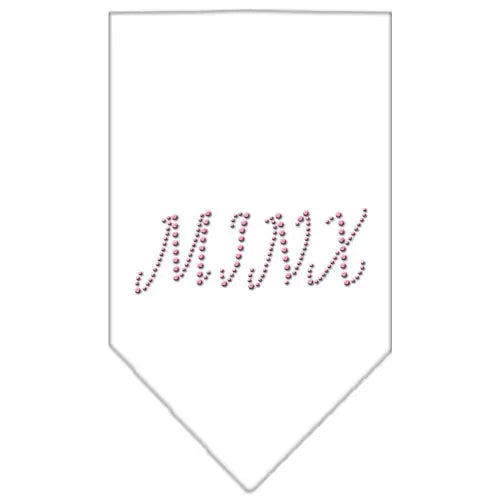 Minx Rhinestone Bandana White Small Default Title