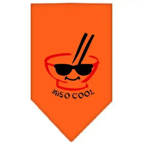 Miso-Cool-Screen-Print-Bandana-Orange-Small-GreatEagleInc-318590019