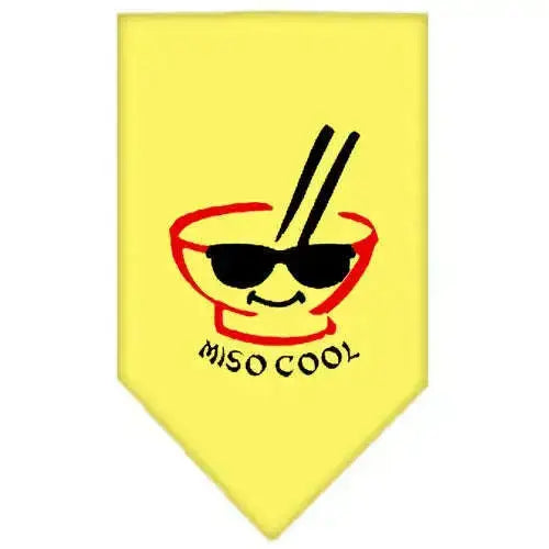 Miso-Cool-Screen-Print-Bandana-Yellow-Small-GreatEagleInc-318541063