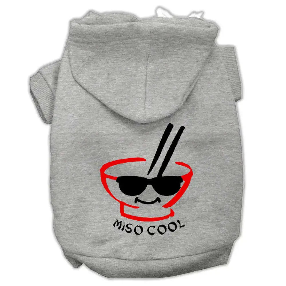 Miso-Cool-Screen-Print-Pet-Hoodies-Grey-Size-Xl-GreatEagleInc-319021321