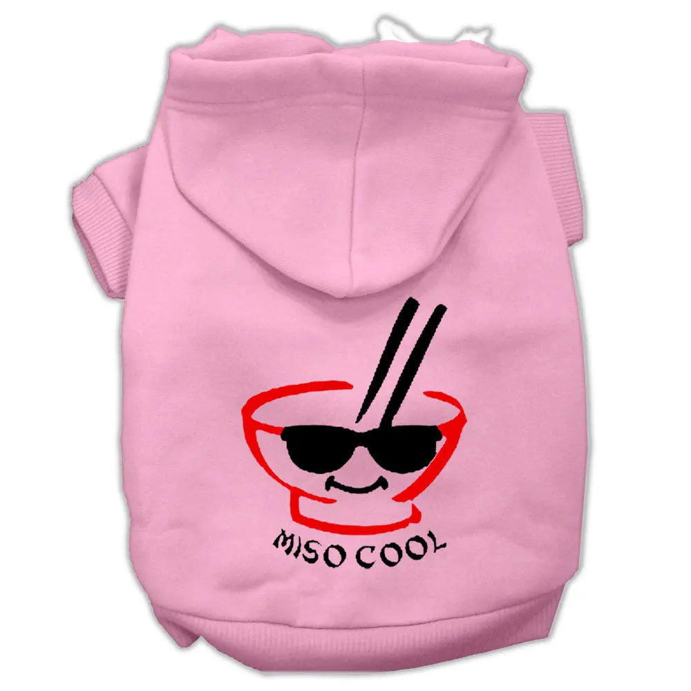 Miso Cool Screen Print Pet Hoodies Pink Size Xxxl Default Title
