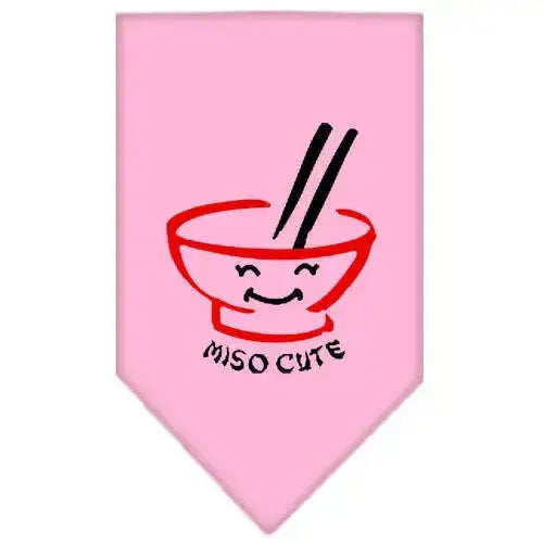 Miso-Cute-Screen-Print-Bandana-Light-Pink-Large-GreatEagleInc-319158898