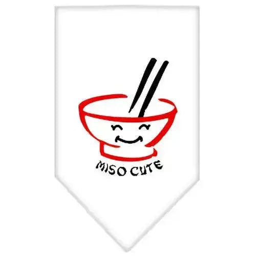 Miso-Cute-Screen-Print-Bandana-White-Large-GreatEagleInc-319158564