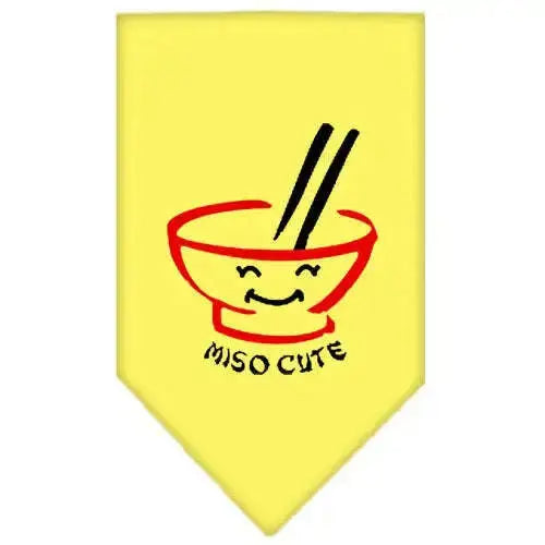 Miso-Cute-Screen-Print-Bandana-Yellow-Large-GreatEagleInc-319158412