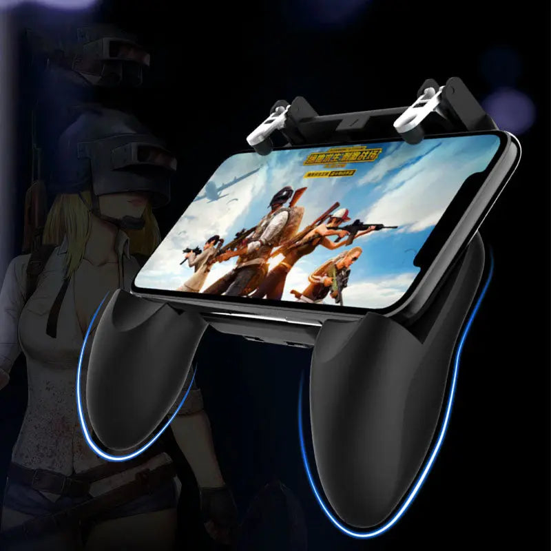 Mobile Game Controller Gamepad Trigger Aim Button 3in1 L1R1 Shooter Joystick for IPhone Android Phone Mobile Game
