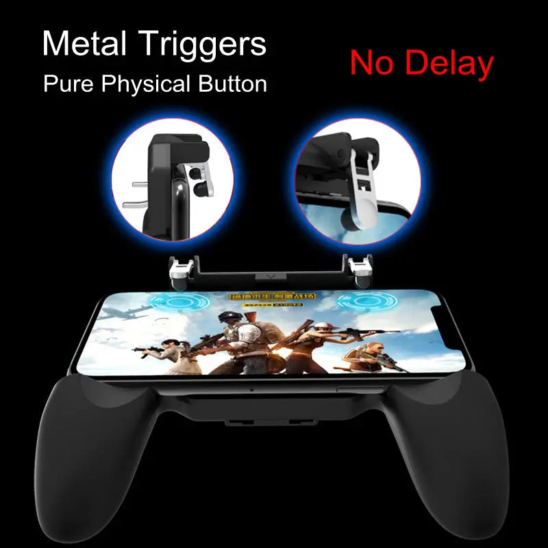 Mobile Game Controller Gamepad Trigger Aim Button 3in1 L1R1 Shooter Joystick for IPhone Android Phone Mobile Game