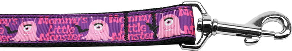 Mommy's Little Monster Nylon Dog Leash 3/8 Inch Wide 6ft Long Default Title