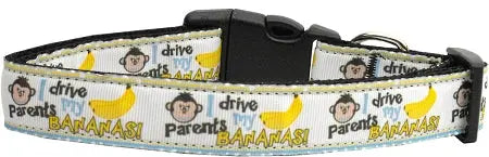 Monkey Madness Nylon Ribbon Collars Large Default Title
