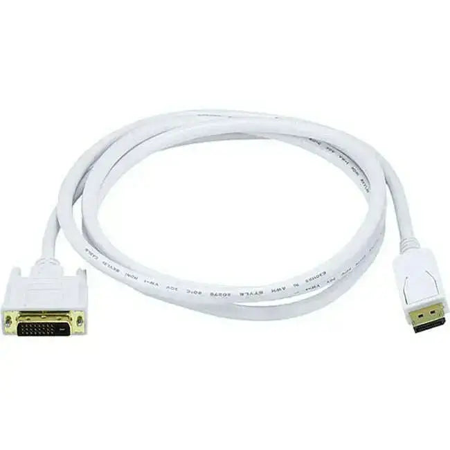 Monoprice-6ft-28AWG-DisplayPort-to-DVI-Cable-White-Monoprice_-Inc-334550839