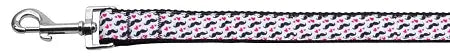 Moustache Love Nylon Dog Leash 5/8 Inch Wide 6ft Long Default Title