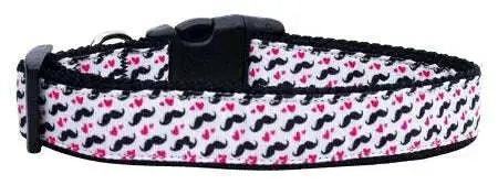 Moustache-Love-Ribbon-Dog-Collars-Large-GreatEagleInc-318910019
