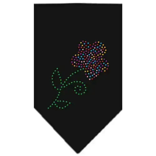 Multi-Flower-Rhinestone-Bandana-Black-Large-GreatEagleInc-319290642