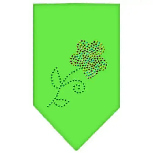 Multi-Flower-Rhinestone-Bandana-Lime-Green-Large-GreatEagleInc-319290277