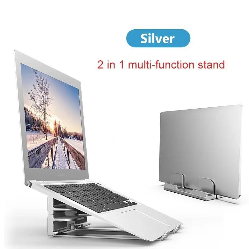 Multifunction Laptop Stand Aluminum Alloy Notebook Stand Holder For Macbook Air Pro HP Lenovo Anti-slip Computer Storage Bracket - GreatEagleInc