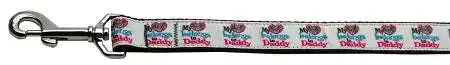 My-Heart-Belongs-To-Daddy-Nylon-Dog-Leash-3-8-Inch-Wide-6ft-Long-GreatEagleInc-318520391