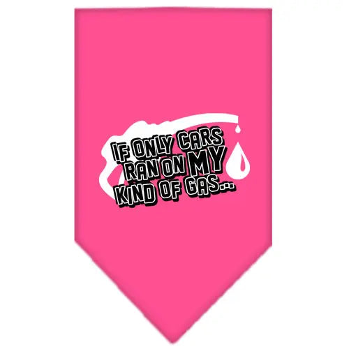 My Kind Of Gas Screen Print Bandana Bright Pink Large Default Title