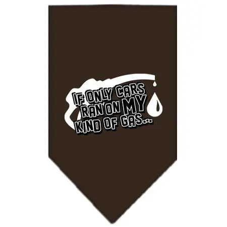 My Kind Of Gas Screen Print Bandana Cocoa Large Default Title