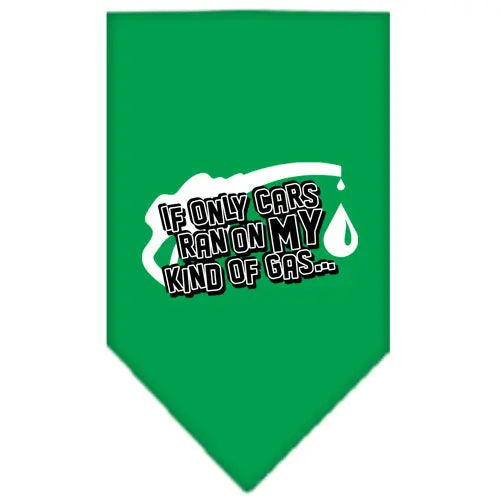 My Kind Of Gas Screen Print Bandana Emerald Green Large Default Title